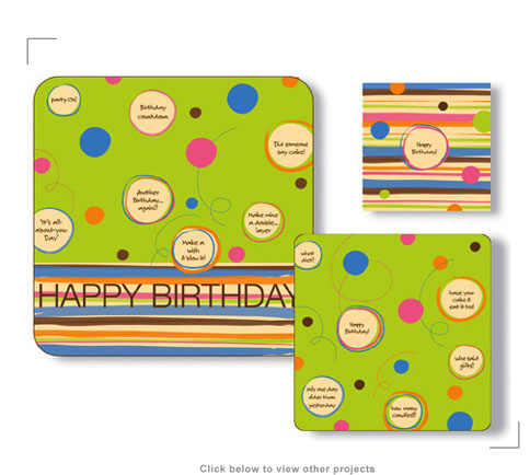 Surface Design General Birthday Party Pattern