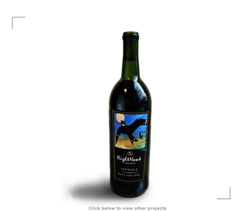 NightHawk Winery Wine Label