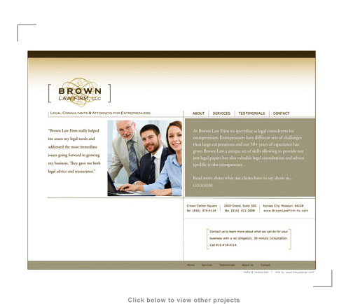 Brown Law Firm Web Site Design